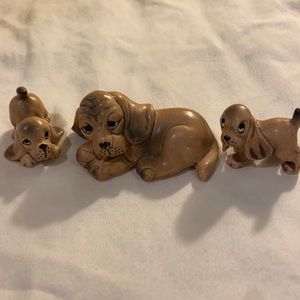 Vintage M510 Ceramic Dog Family